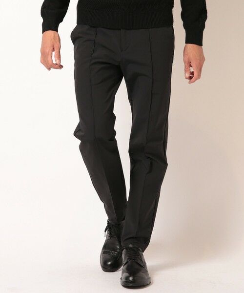 MEN'S BIGI / メンズビギ スラックス・ドレスパンツ | 2重織2WAYストレッチパンツ（ブラック）