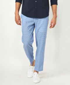 MEN'S BIGI / メンズビギ スラックス・ドレスパンツ | 3Dサッカーストレッチアンクル丈イージーパンツ