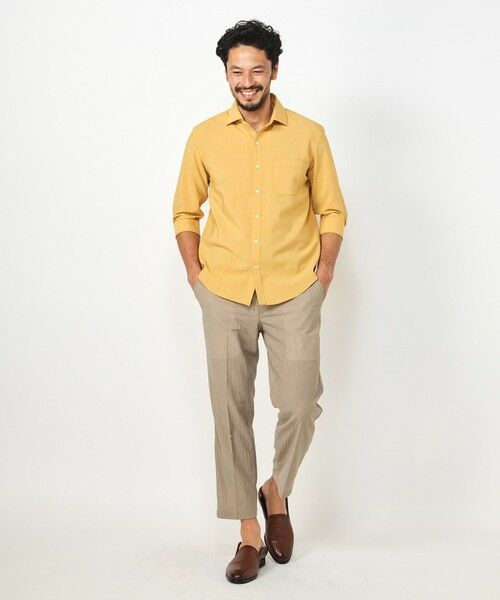 MEN'S BIGI / メンズビギ スラックス・ドレスパンツ | 3Dサッカーストレッチアンクル丈イージーパンツ | 詳細3