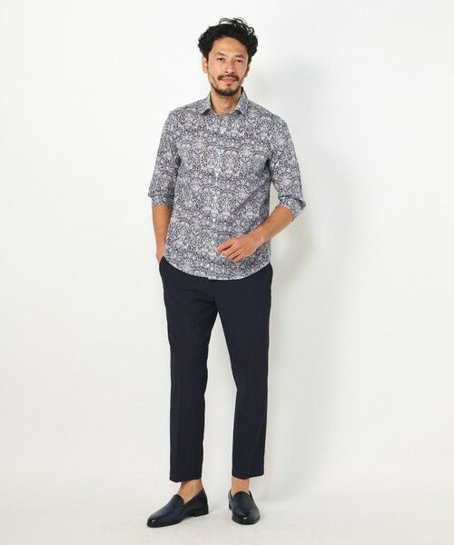 MEN'S BIGI / メンズビギ スラックス・ドレスパンツ | 3Dサッカーストレッチアンクル丈イージーパンツ | 詳細18