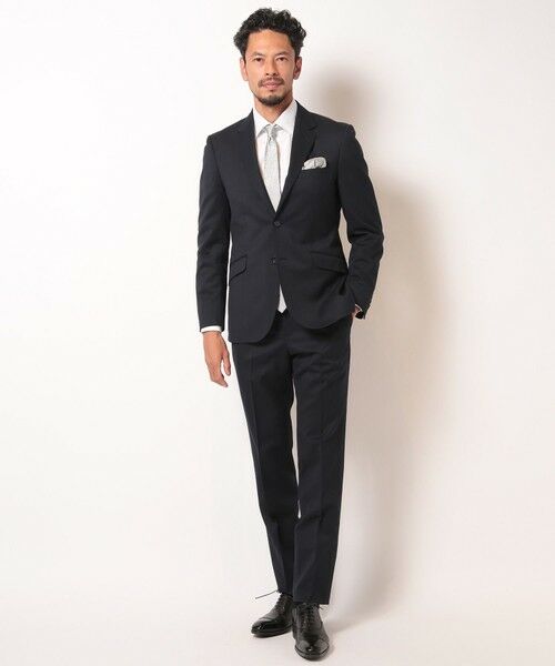 MEN'S BIGI / メンズビギ セットアップ | シェブロンジャカードスーツセットアップ＜同素材ベストあり＞ | 詳細1