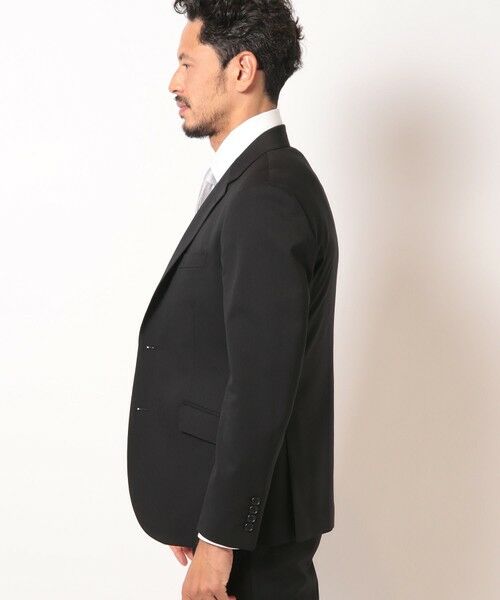 MEN'S BIGI / メンズビギ セットアップ | 【スリーピース対応】サージ綾ブラック無地スーツセットアップ | 詳細1