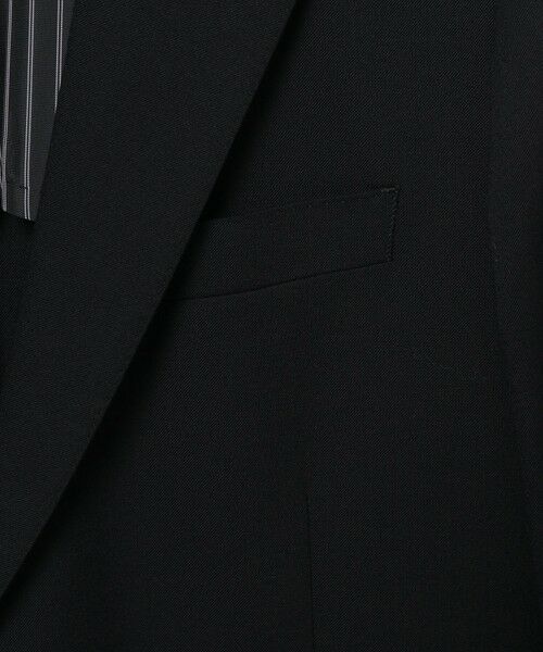 MEN'S BIGI / メンズビギ セットアップ | 【スリーピース対応】サージ綾ブラック無地スーツセットアップ | 詳細8