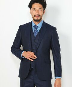 MEN'S BIGI / メンズビギ セットアップ | ブライト ウインドーペーンスーツセットアップ＜同素材ベストあり＞