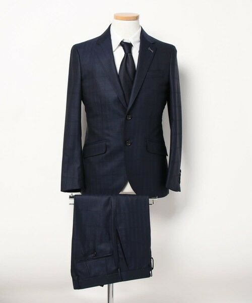 MEN'S BIGI / メンズビギ セットアップ | ブライト ウインドーペーンスーツセットアップ＜同素材ベストあり＞ | 詳細9