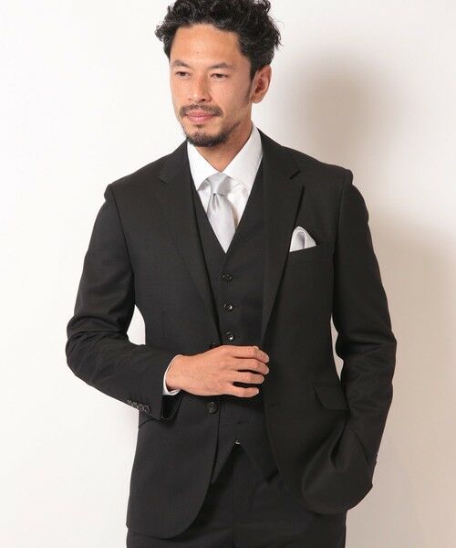 MEN'S BIGI / メンズビギ ベスト | シェブロンジャカードリバーシブルベスト＜同素材スーツあり＞ | 詳細2