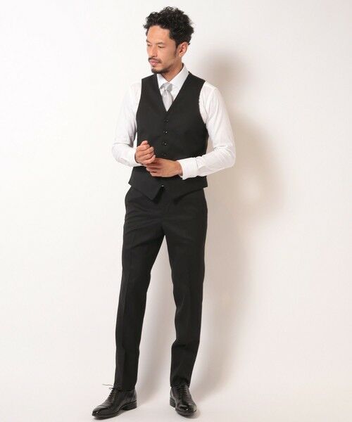 MEN'S BIGI / メンズビギ ベスト | シェブロンジャカードリバーシブルベスト＜同素材スーツあり＞ | 詳細3