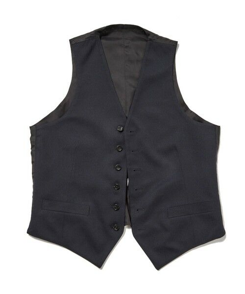 MEN'S BIGI / メンズビギ ベスト | シェブロンジャカードリバーシブルベスト＜同素材スーツあり＞ | 詳細7