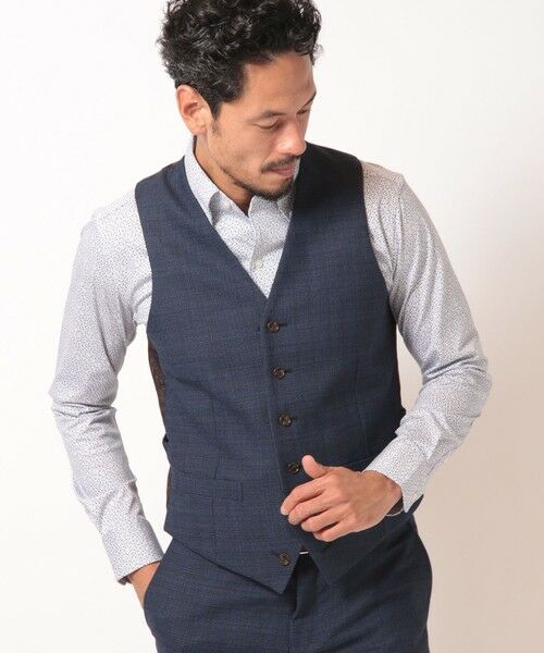 MEN'S BIGI / メンズビギ ベスト | 【ACTIVE TAILOR】ミックスヤーン/ホップサックベスト＜セットアップ・スリーピース対応＞ | 詳細1