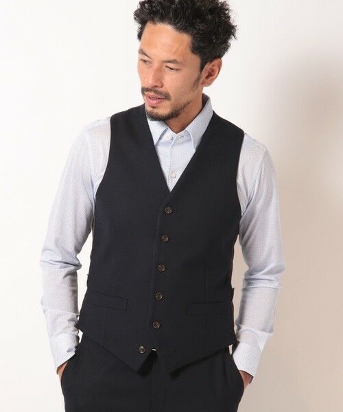 MEN'S BIGI / メンズビギ ベスト | 【ACTIVE TAILOR】ミックスヤーン/ホップサックベスト＜セットアップ・スリーピース対応＞ | 詳細2