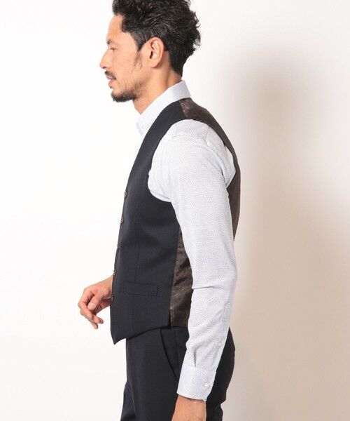 MEN'S BIGI / メンズビギ ベスト | 【ACTIVE TAILOR】ミックスヤーン/ホップサックベスト＜セットアップ・スリーピース対応＞ | 詳細3