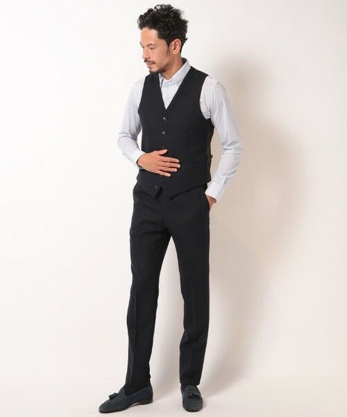 MEN'S BIGI / メンズビギ ベスト | 【ACTIVE TAILOR】ミックスヤーン/ホップサックベスト＜セットアップ・スリーピース対応＞ | 詳細5