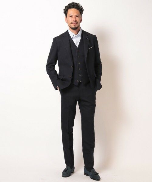 MEN'S BIGI / メンズビギ ベスト | 【ACTIVE TAILOR】ミックスヤーン/ホップサックベスト＜セットアップ・スリーピース対応＞ | 詳細7