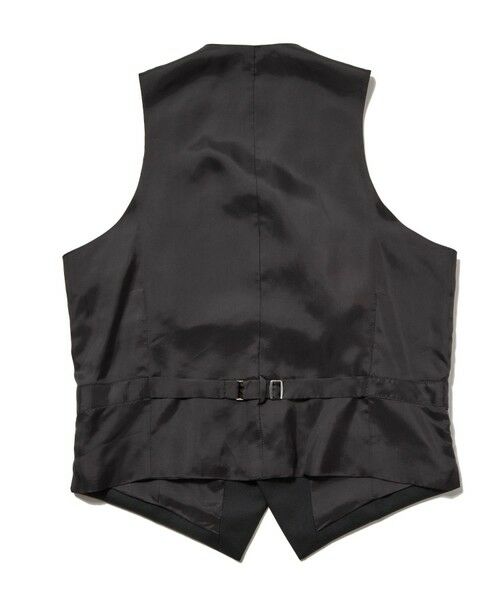 MEN'S BIGI / メンズビギ ベスト | 【スリーピース対応】サージ綾ブラック無地ベスト | 詳細8