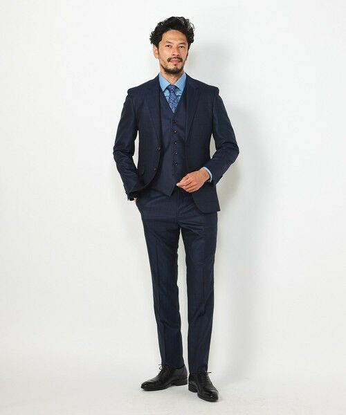 MEN'S BIGI / メンズビギ ベスト | ブライト ウインドーペーンベスト＜同素材スーツあり＞ | 詳細5