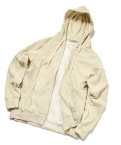 MEN'S BIGI / メンズビギ スウェット | 【Sea Green/シーグリーン】ペイズリー柄パイルジャカードパーカ