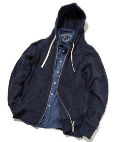 MEN'S BIGI / メンズビギ スウェット | 【Sea Green/シーグリーン】ペイズリー柄パイルジャカードパーカ