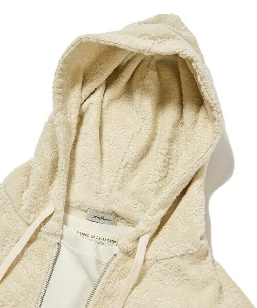 MEN'S BIGI / メンズビギ スウェット | 【Sea Green/シーグリーン】ペイズリー柄パイルジャカードパーカ | 詳細5