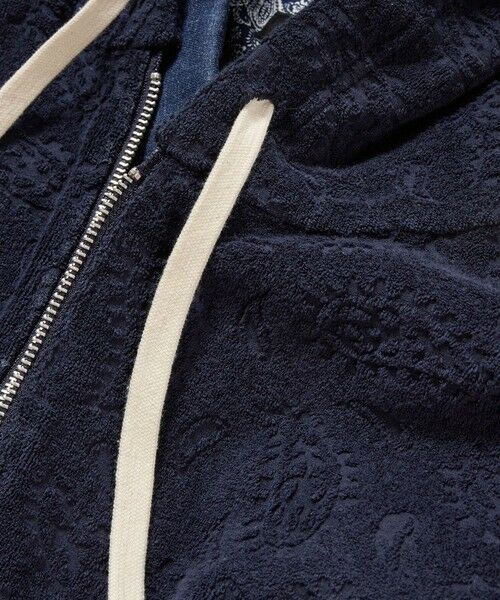 MEN'S BIGI / メンズビギ スウェット | 【Sea Green/シーグリーン】ペイズリー柄パイルジャカードパーカ | 詳細15