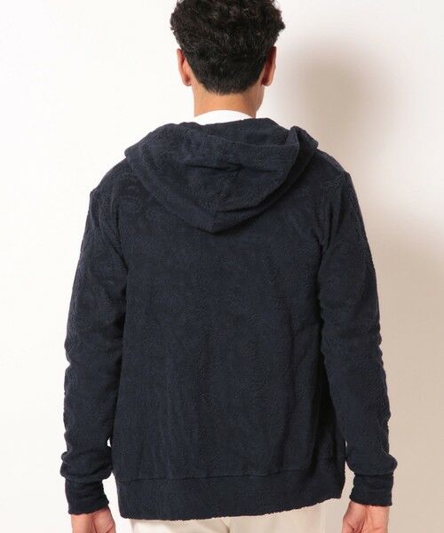 MEN'S BIGI / メンズビギ スウェット | 【Sea Green/シーグリーン】ペイズリー柄パイルジャカードパーカ | 詳細11