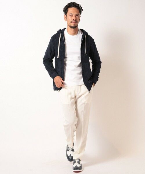 MEN'S BIGI / メンズビギ スウェット | 【Sea Green/シーグリーン】ペイズリー柄パイルジャカードパーカ | 詳細14