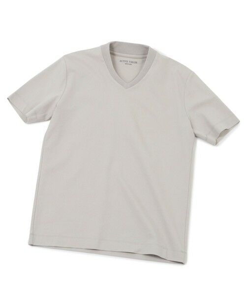 MEN'S BIGI / メンズビギ Tシャツ | 【ACTIVE TAILOR】シルケットスムースVネックTシャツ（グレー）