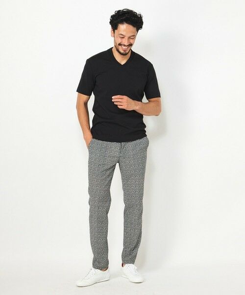 MEN'S BIGI / メンズビギ Tシャツ | 【ACTIVE TAILOR】シルケットスムースVネックTシャツ | 詳細14