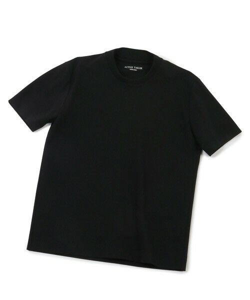 MEN'S BIGI / メンズビギ Tシャツ | 【ACTIVE TAILOR】シルケットスムースクルーネックTシャツ（ブラック）