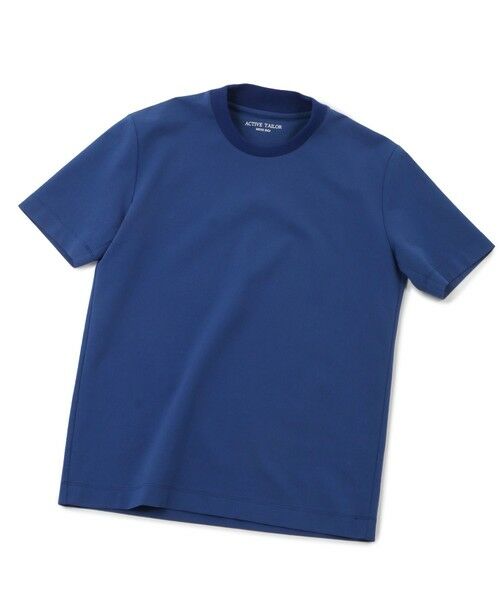 MEN'S BIGI / メンズビギ Tシャツ | 【ACTIVE TAILOR】シルケットスムースクルーネックTシャツ（ブルー）