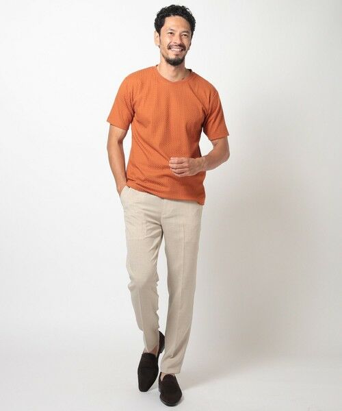 MEN'S BIGI / メンズビギ Tシャツ | リンクスジャカード半袖カットソー | 詳細12