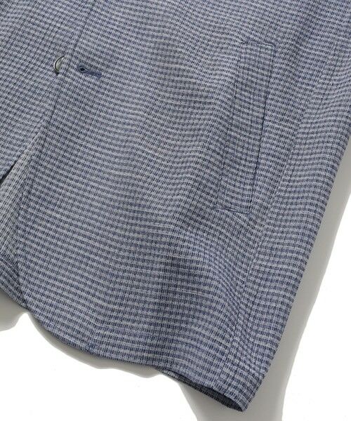 MEN'S BIGI / メンズビギ カーディガン・ボレロ | 格子柄サッカースタンドカラーカーディガン | 詳細7