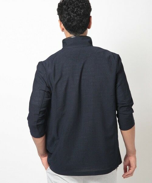 MEN'S BIGI / メンズビギ カーディガン・ボレロ | 格子柄サッカースタンドカラーカーディガン | 詳細13