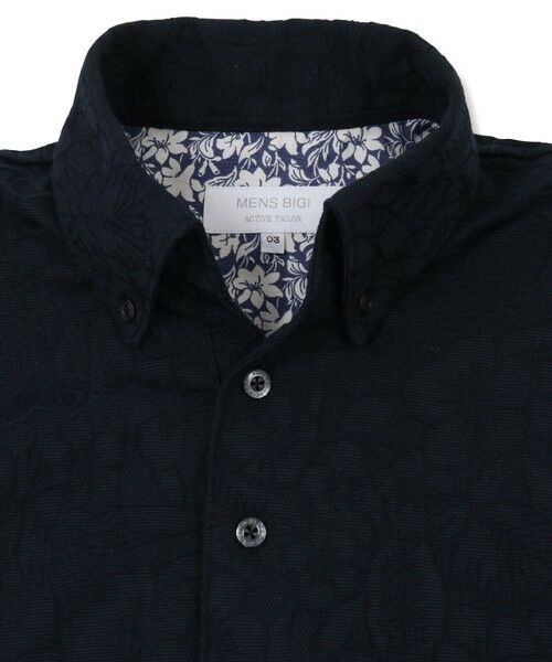 MEN'S BIGI / メンズビギ ポロシャツ | 【COOL MAX】リンクスジャカードフラワー柄ポロシャツ | 詳細11