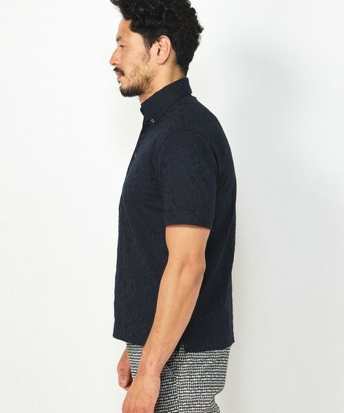 MEN'S BIGI / メンズビギ ポロシャツ | 【COOL MAX】リンクスジャカードフラワー柄ポロシャツ | 詳細8