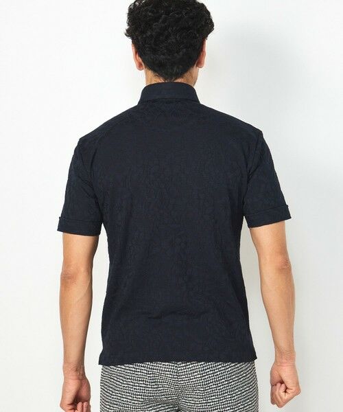 MEN'S BIGI / メンズビギ ポロシャツ | 【COOL MAX】リンクスジャカードフラワー柄ポロシャツ | 詳細9