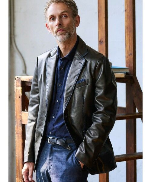 MEN'S BIGI / メンズビギ ベルト・サスペンダー | リザード型押しベルト | 詳細10