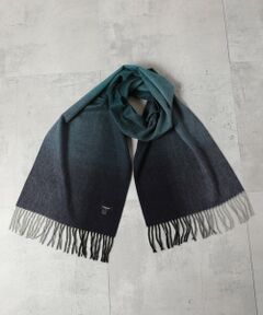 MEN'S BIGI / メンズビギ マフラー・ショール・スヌード・ストール | グラデーションチェックカシミヤマフラー