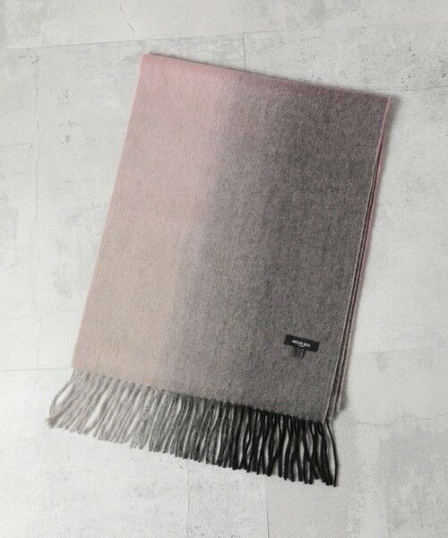 MEN'S BIGI / メンズビギ マフラー・ショール・スヌード・ストール | グラデーションチェックカシミヤマフラー | 詳細1