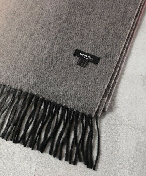 MEN'S BIGI / メンズビギ マフラー・ショール・スヌード・ストール | グラデーションチェックカシミヤマフラー | 詳細2