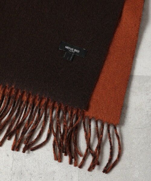 MEN'S BIGI / メンズビギ マフラー・ショール・スヌード・ストール | リバーシブルウールマフラー | 詳細7