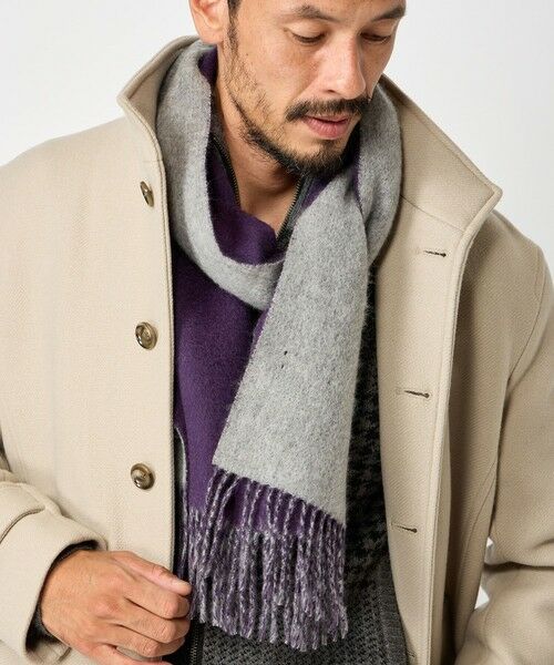 MEN'S BIGI / メンズビギ マフラー・ショール・スヌード・ストール | リバーシブルウールマフラー | 詳細18