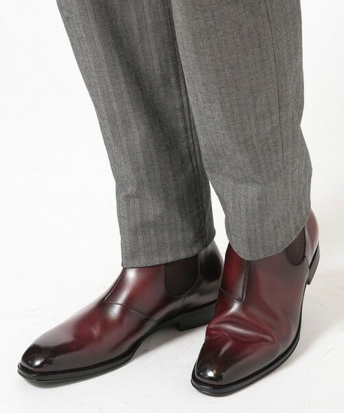 MEN'S BIGI / メンズビギ ブーツ（ロング丈） | サイドゴアリアルレザーショートブーツ | 詳細10