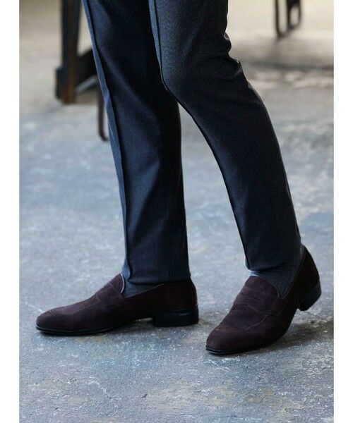 MEN'S BIGI / メンズビギ ビジネス・ドレスシューズ | リアルレザースウェードコインローファー | 詳細4