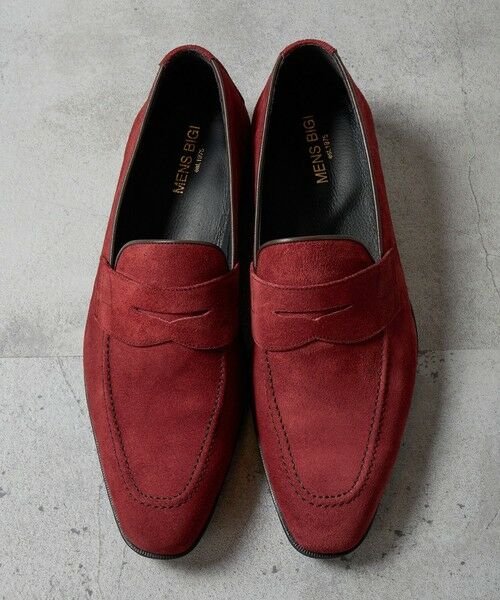 MEN'S BIGI / メンズビギ ビジネス・ドレスシューズ | リアルレザースウェードコインローファー | 詳細9