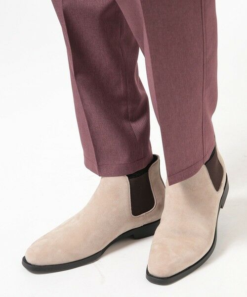MEN'S BIGI / メンズビギ ブーツ（ロング丈） | 【42ND ROYAL HIGHLAND】別注 サイドゴアスエードブーツ（ベージュ）