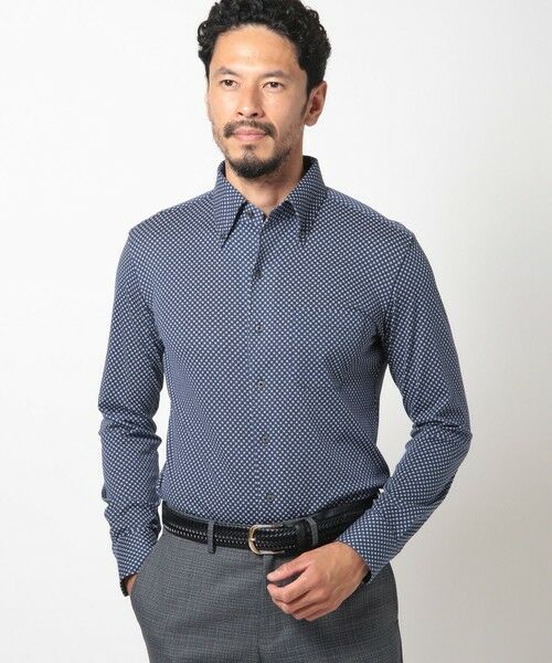 MEN'S BIGI / メンズビギ シャツ・ブラウス | 【ACTIVE TAILOR】プリントジャージドレスシャツ | 詳細13