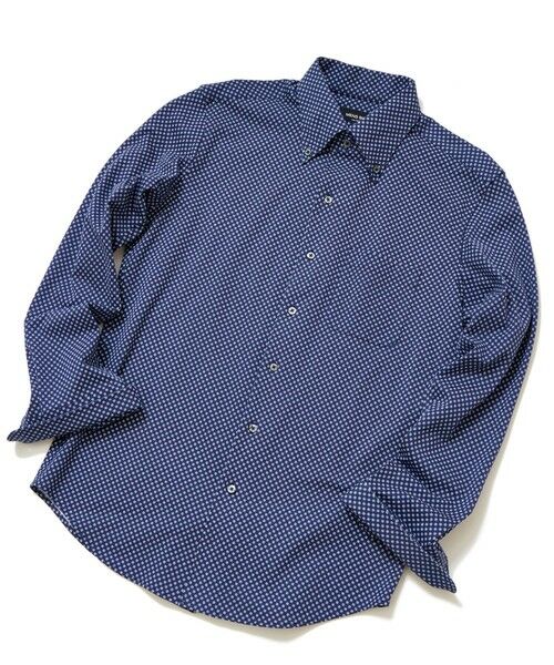 MEN'S BIGI / メンズビギ シャツ・ブラウス | 【ACTIVE TAILOR】プリントジャージドレスシャツ（ネイビー）
