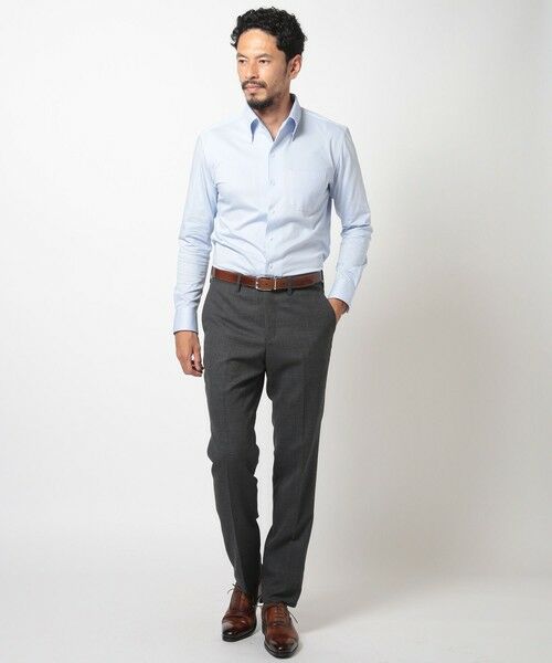 MEN'S BIGI / メンズビギ シャツ・ブラウス | ハイゲージツイルワンピースカラーボタンダウンドレスシャツ | 詳細13