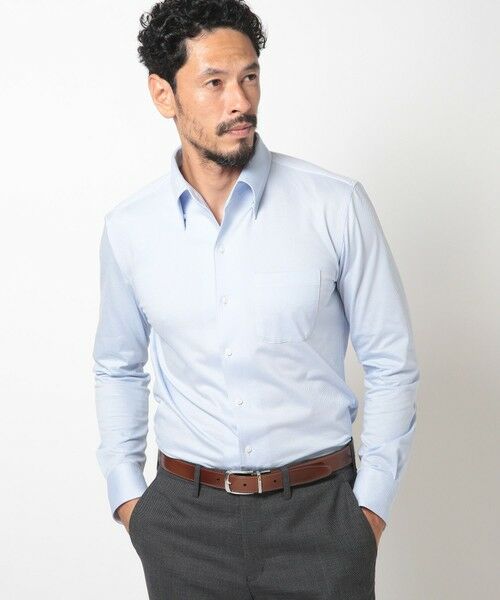 MEN'S BIGI / メンズビギ シャツ・ブラウス | ハイゲージツイルワンピースカラーボタンダウンドレスシャツ | 詳細11