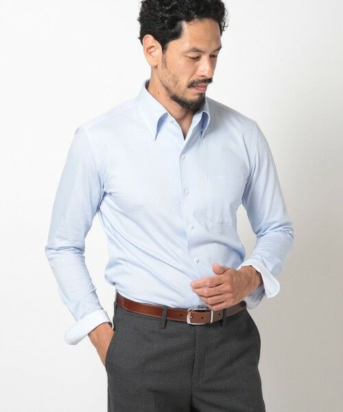 MEN'S BIGI / メンズビギ シャツ・ブラウス | ハイゲージツイルワンピースカラーボタンダウンドレスシャツ | 詳細12